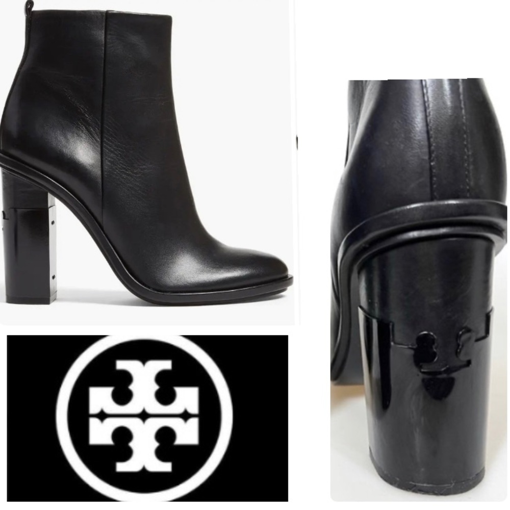Tory Burch Gabrielle' Black Leather Bootie